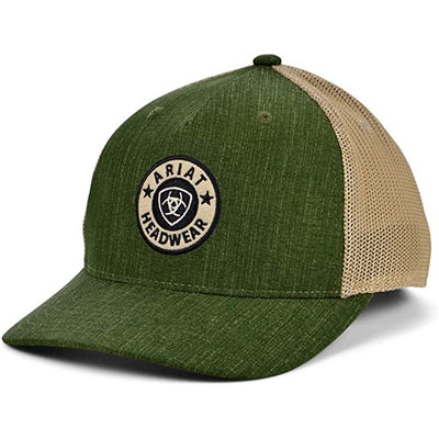 green ariat hat