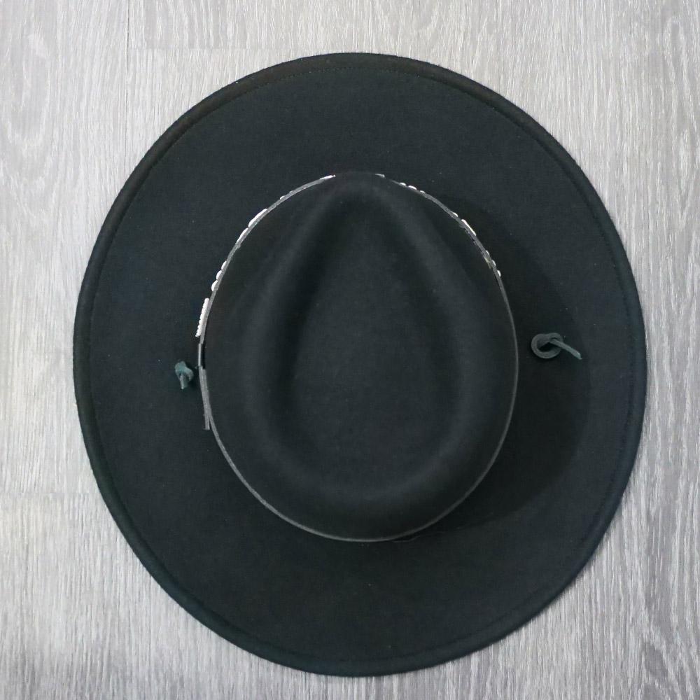 black crushable hat fedora