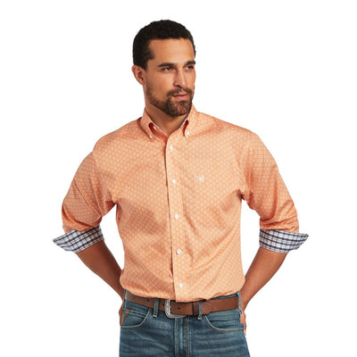 Orange Long Sleeve Shirt for men