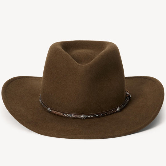 stetson brown crushable cowboy hat wool