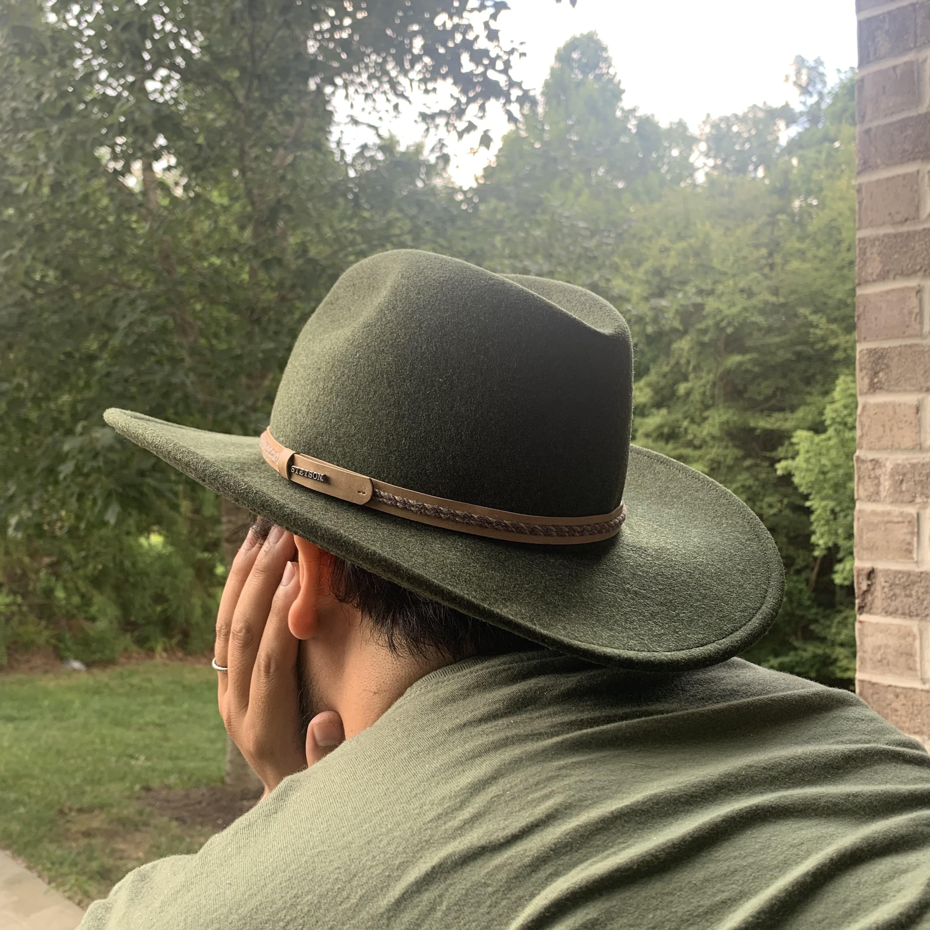 green crushable hat stetson